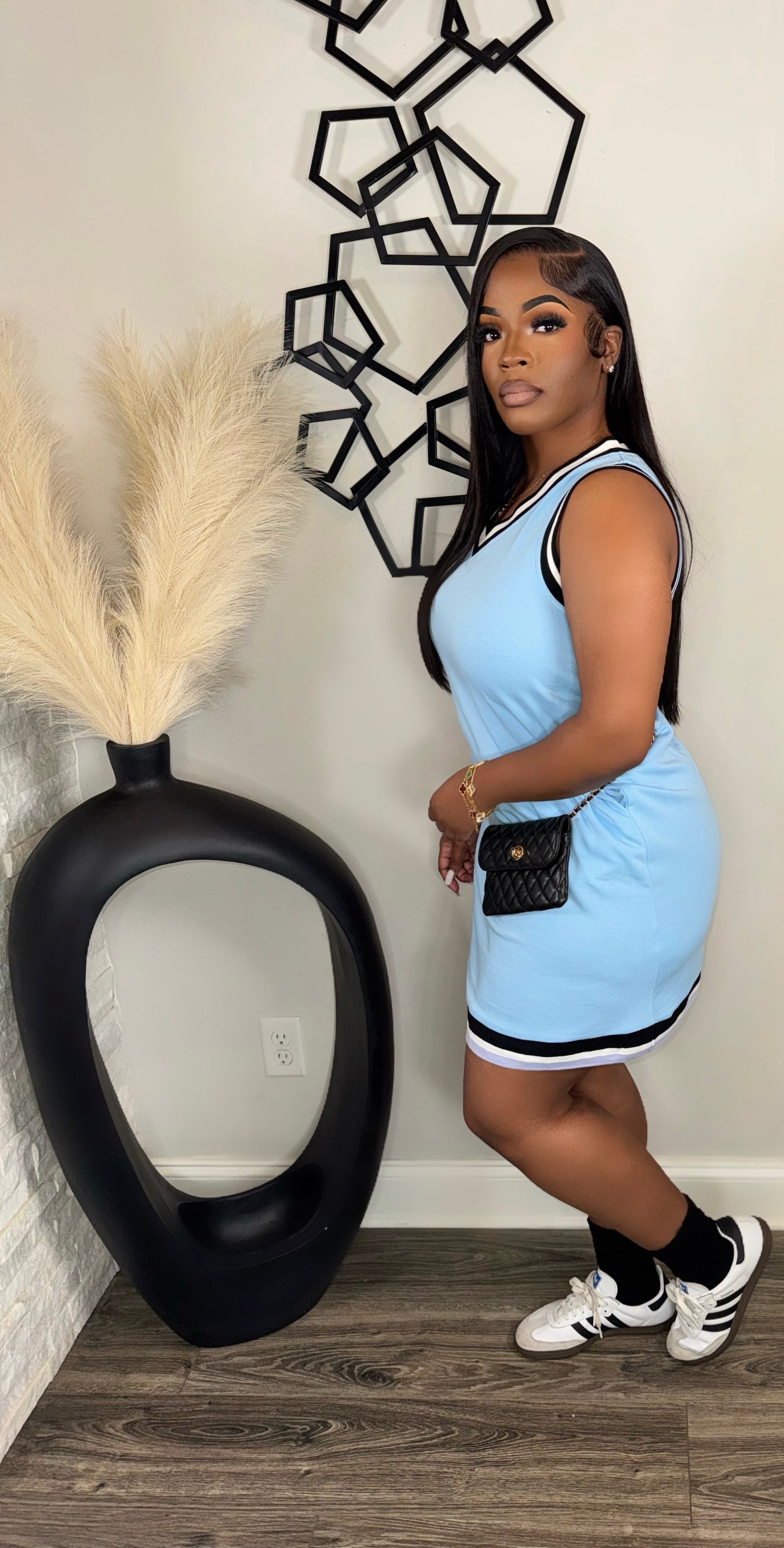 Mia Loose Fit Dress(lt.blue)