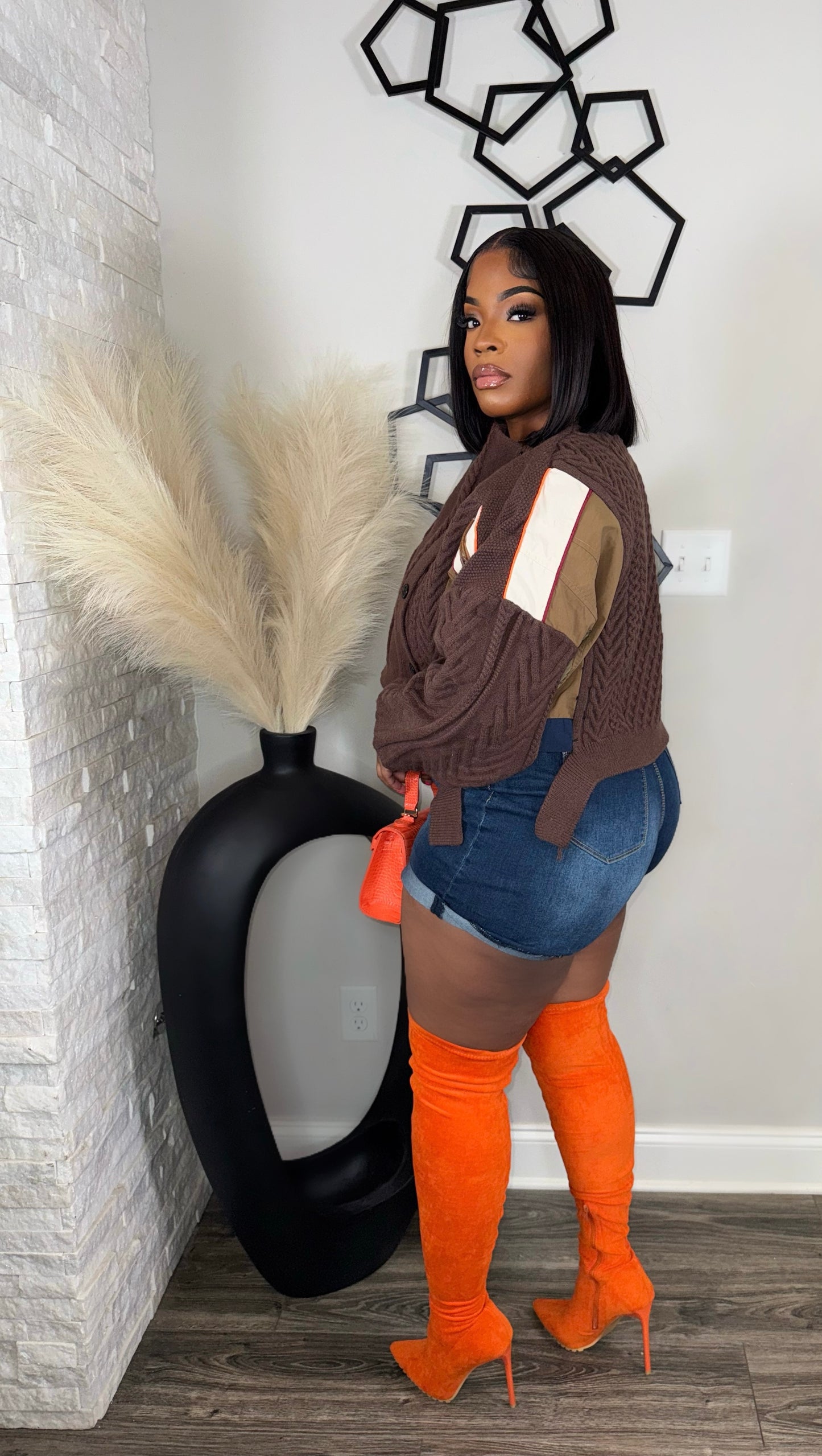 Amour Knit Sweater(brown)