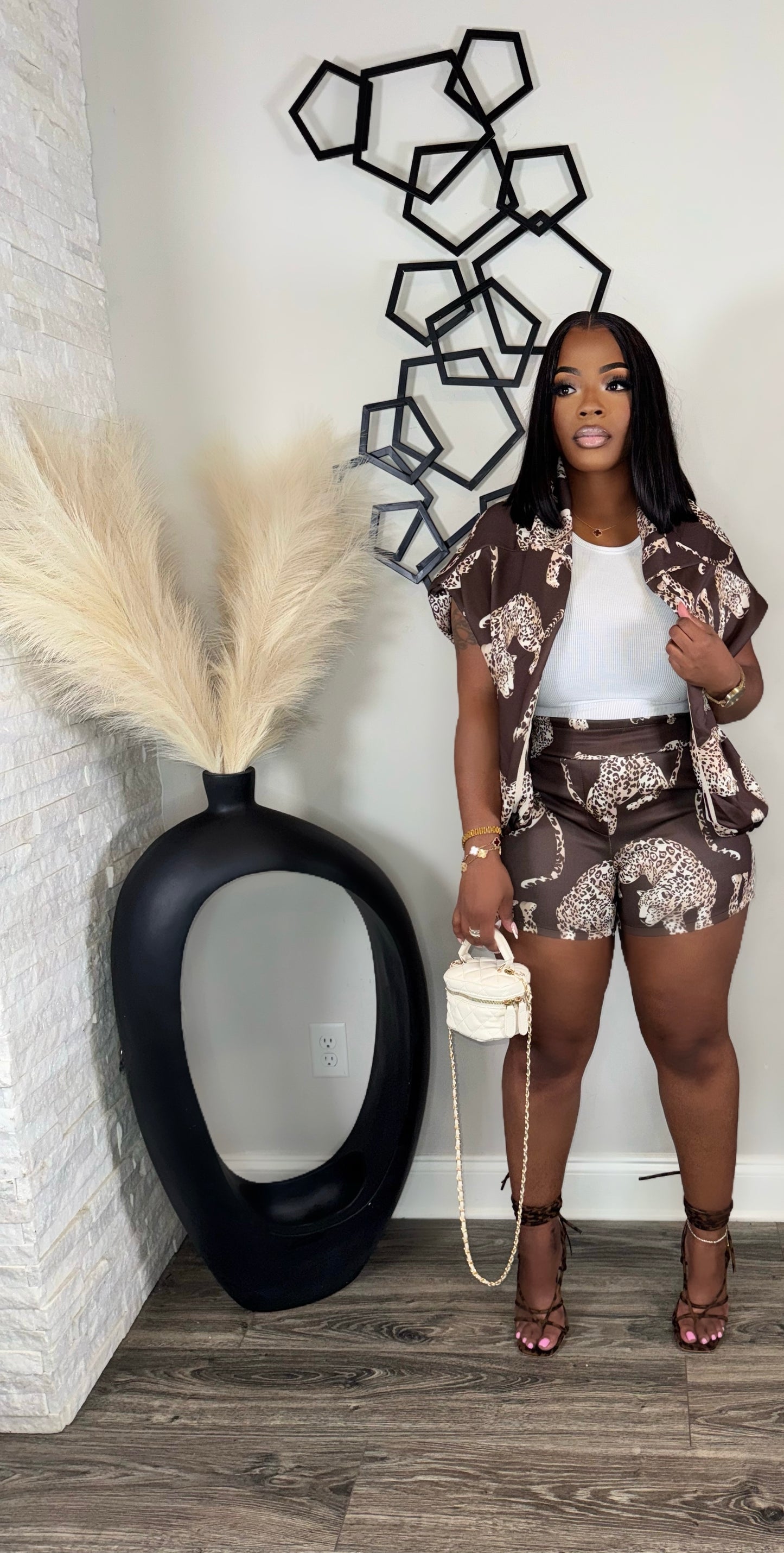 High Class Bomber Set(brown)