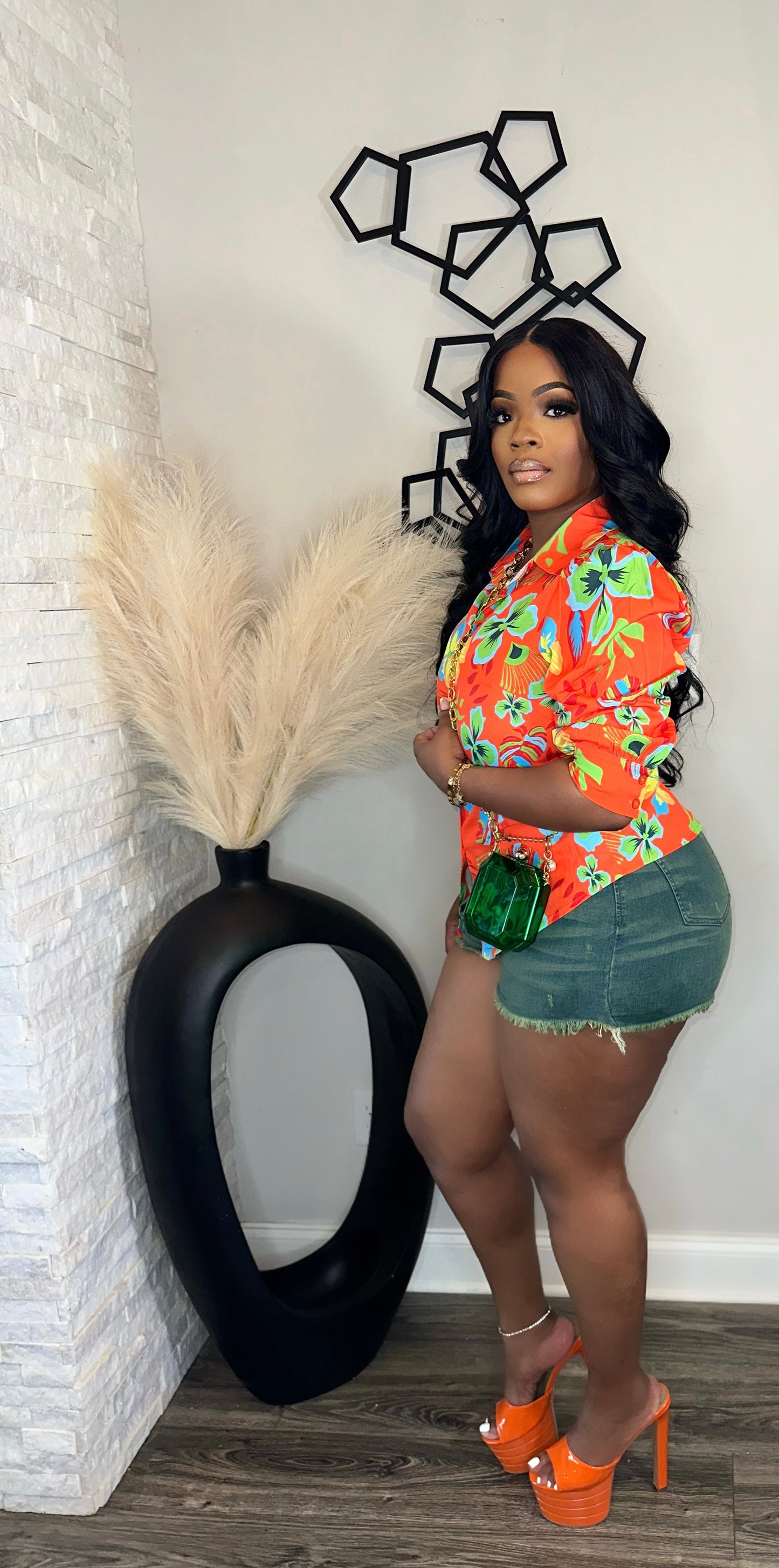 Paradise Calling Top(orange)