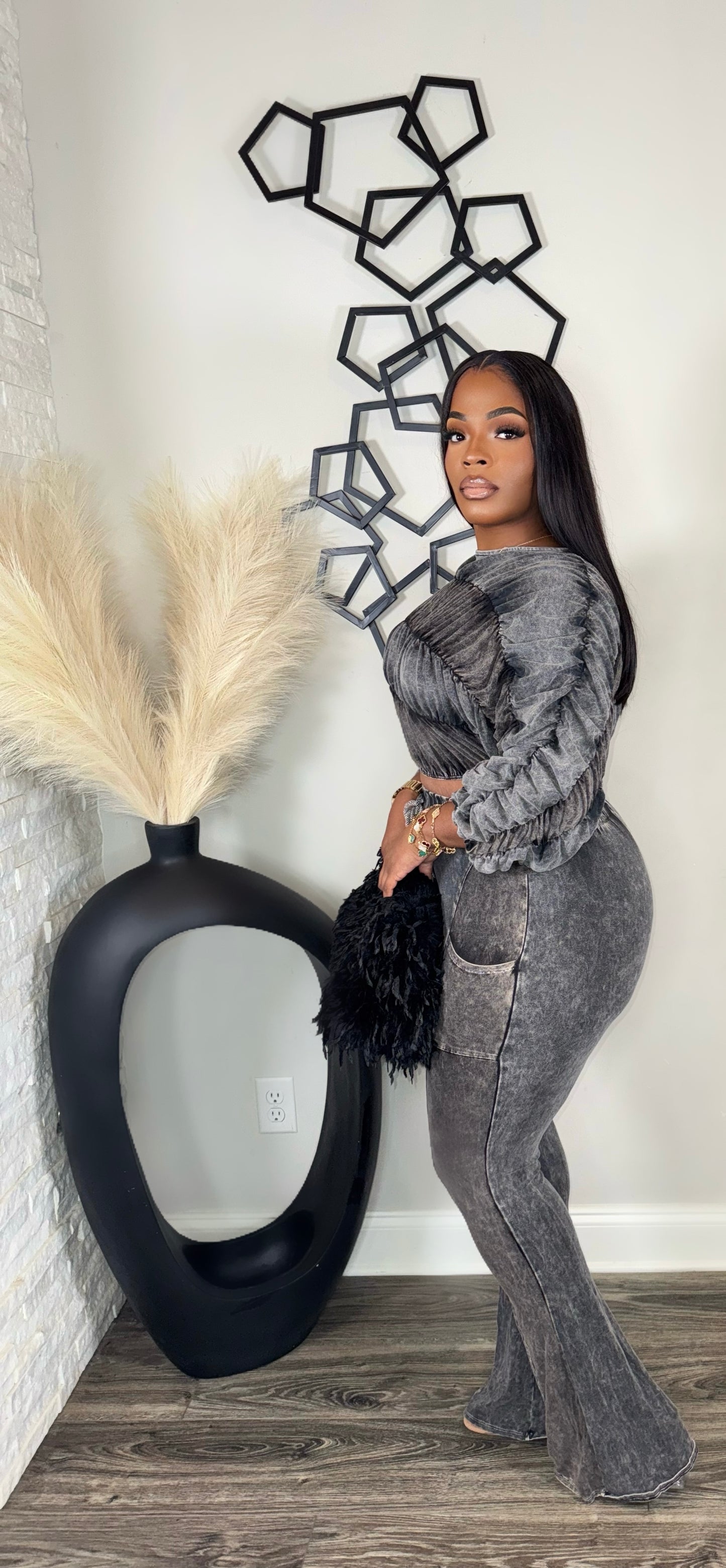 Steal The Show 2pc(acid black)