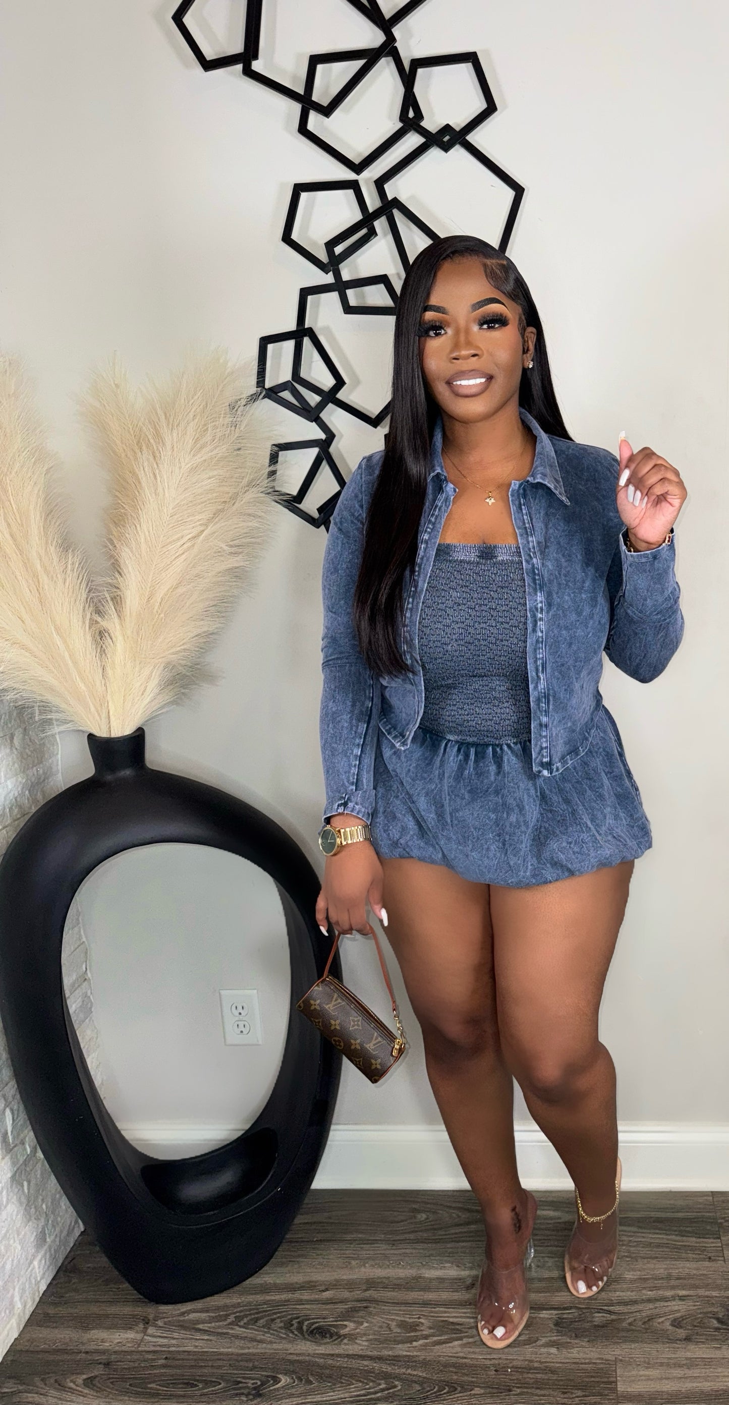 Pixie Mineral Wash Romper Set