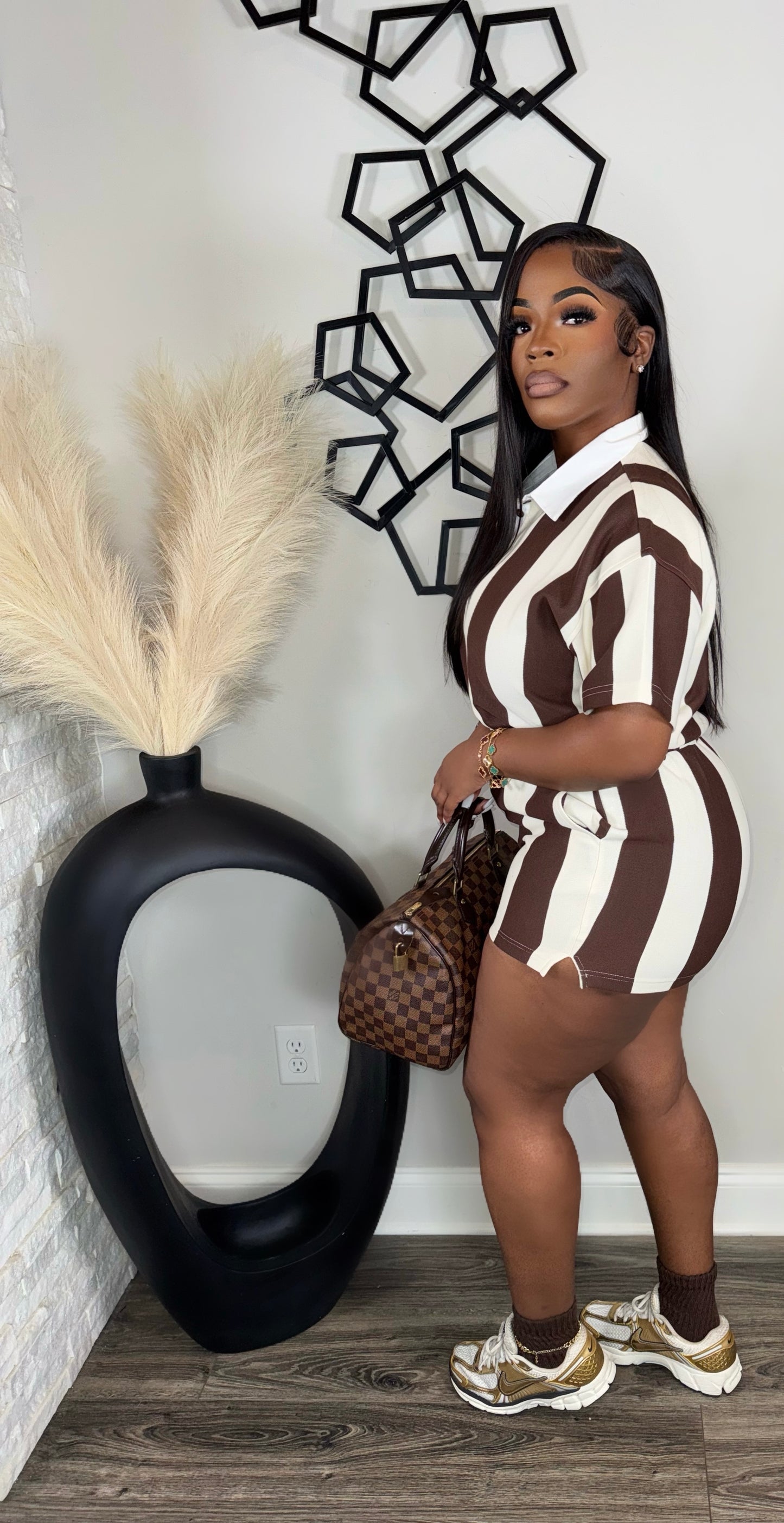 Chelsea Shorts Set(brown)