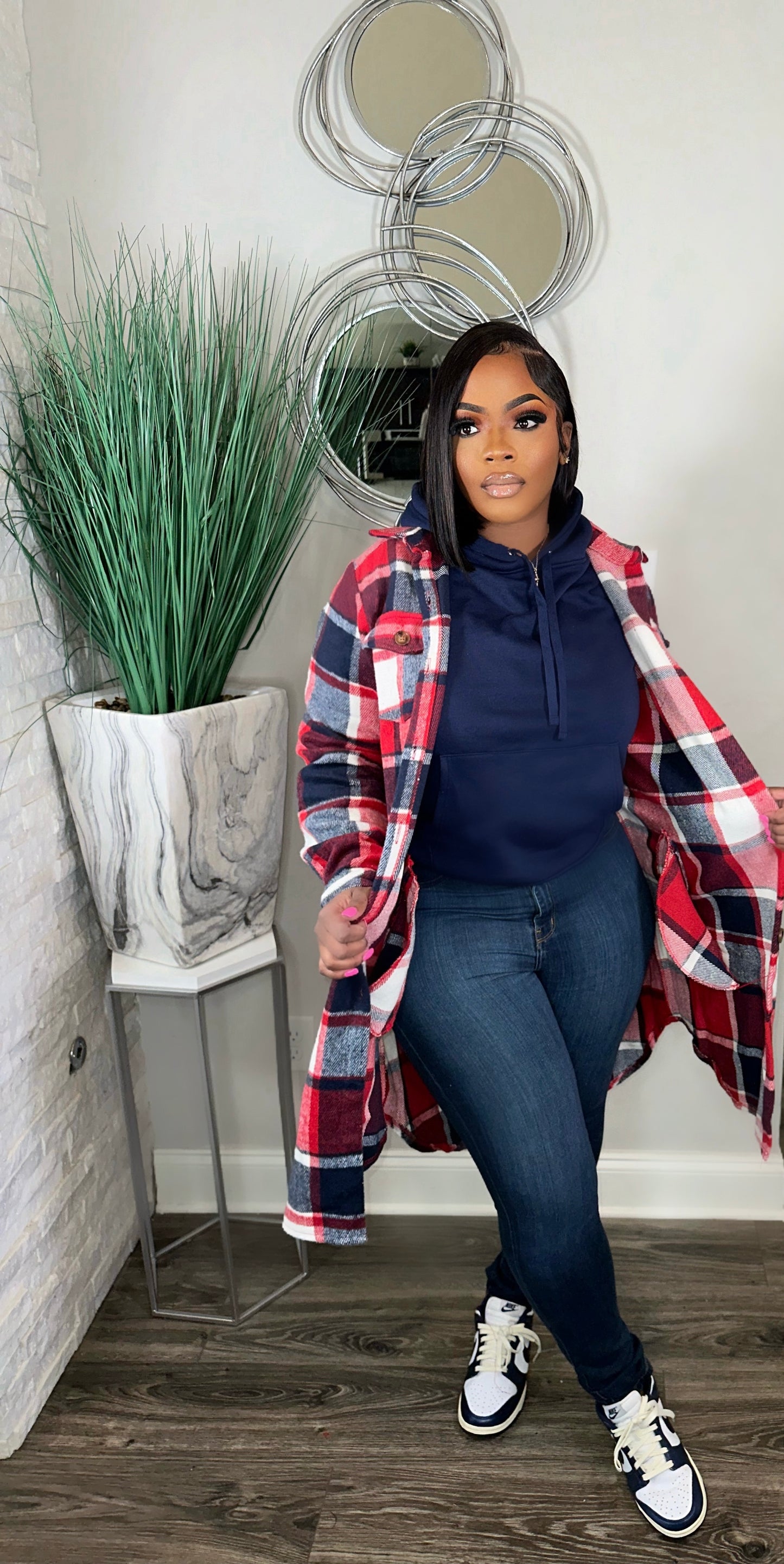 Fleece Pull Over(navy)