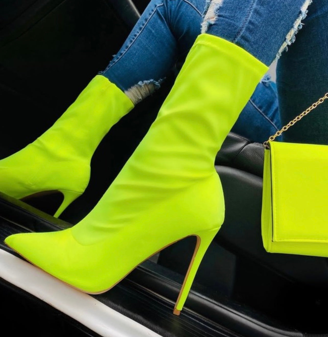 Chi Girl Booties(neon yellow)