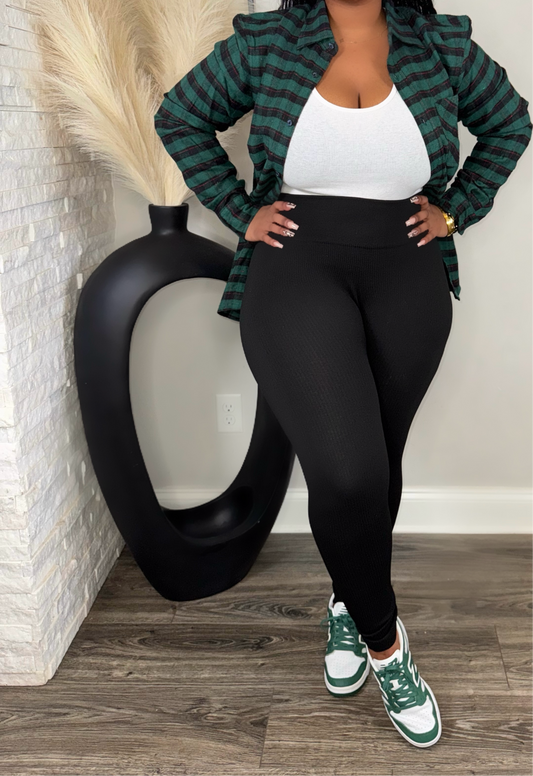 Essential Sweater Leggings(black)