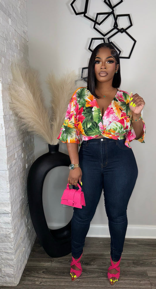 Summer Glow Floral Top