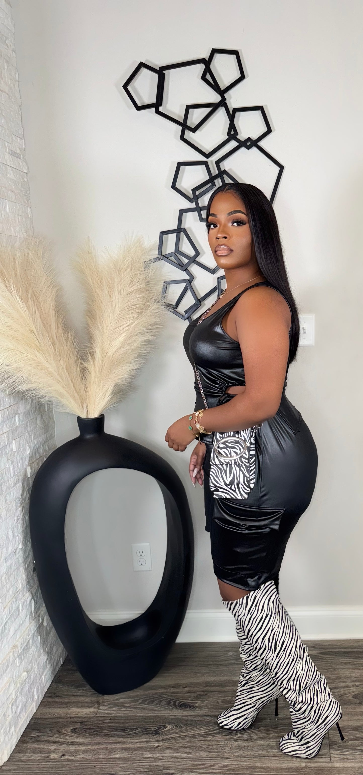 Janet Cargo Set(black)