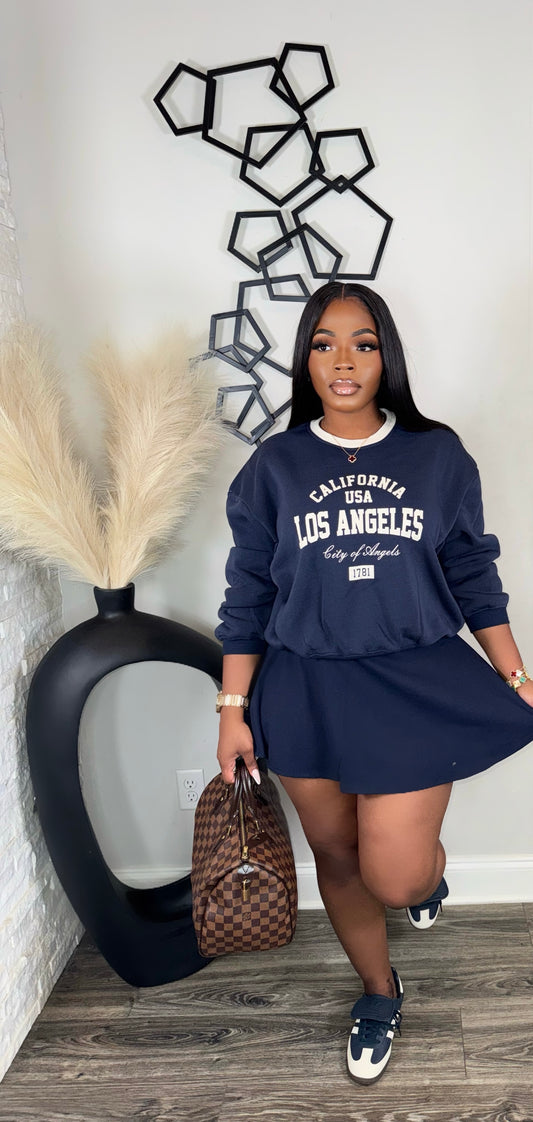 LA Sweatshirt ONLY(navy)