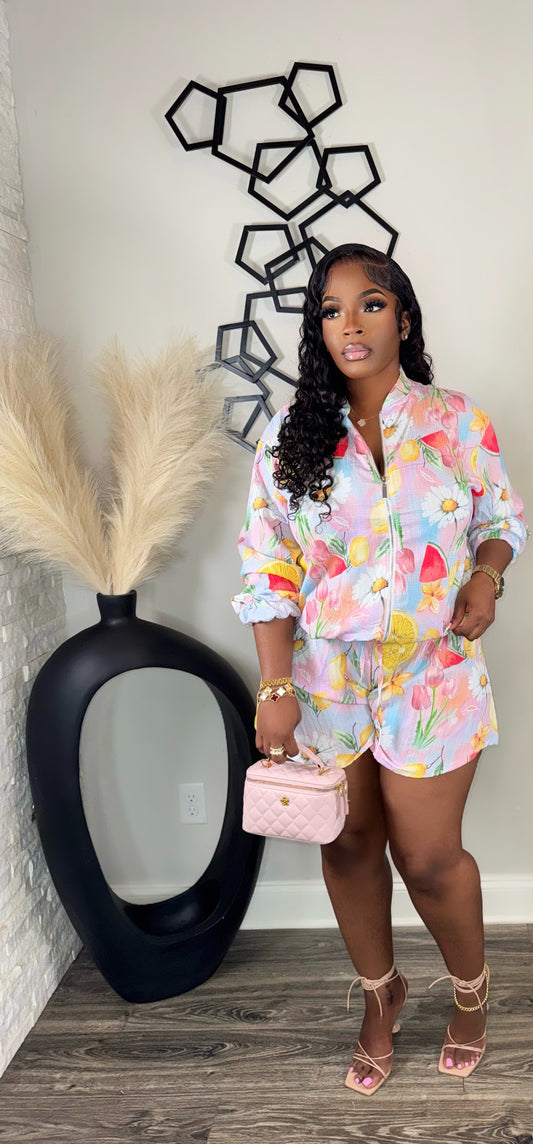 She’s A Beast 2pc Set(fruits)
