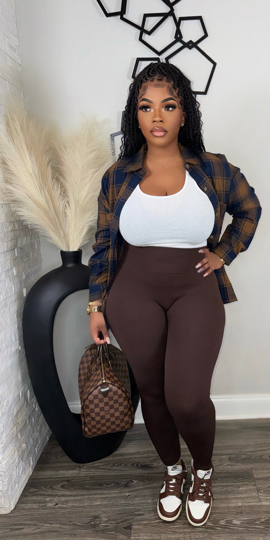 Essential Sweater Leggings(brown)