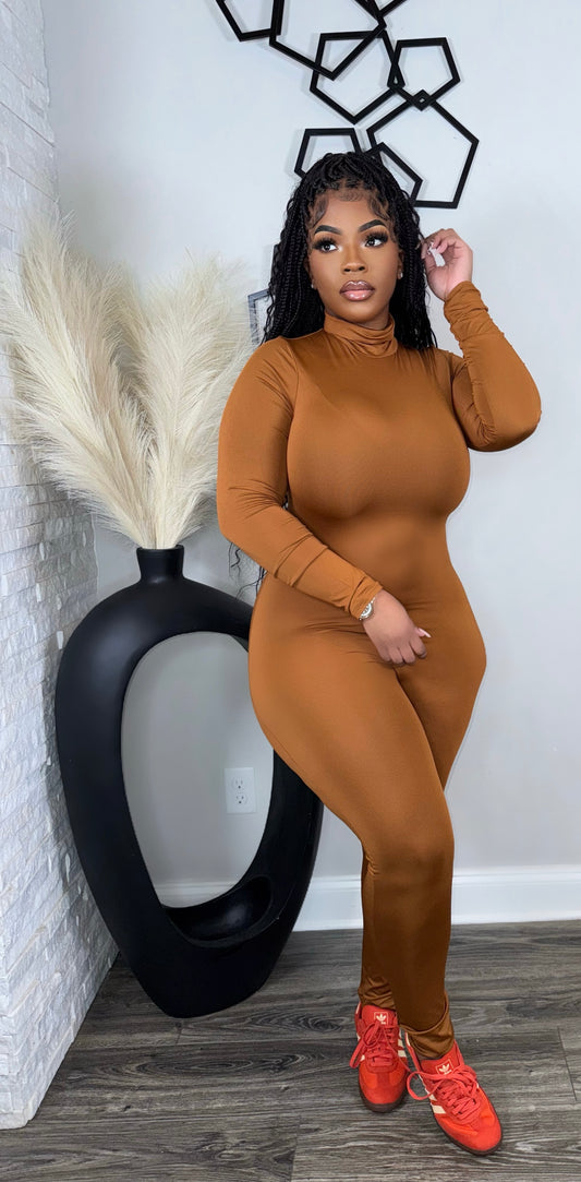 Bodied Jumpsuit(camel)