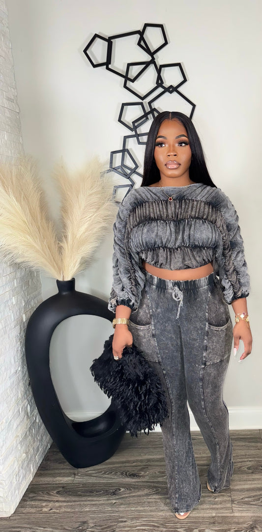 Steal The Show 2pc(acid black)