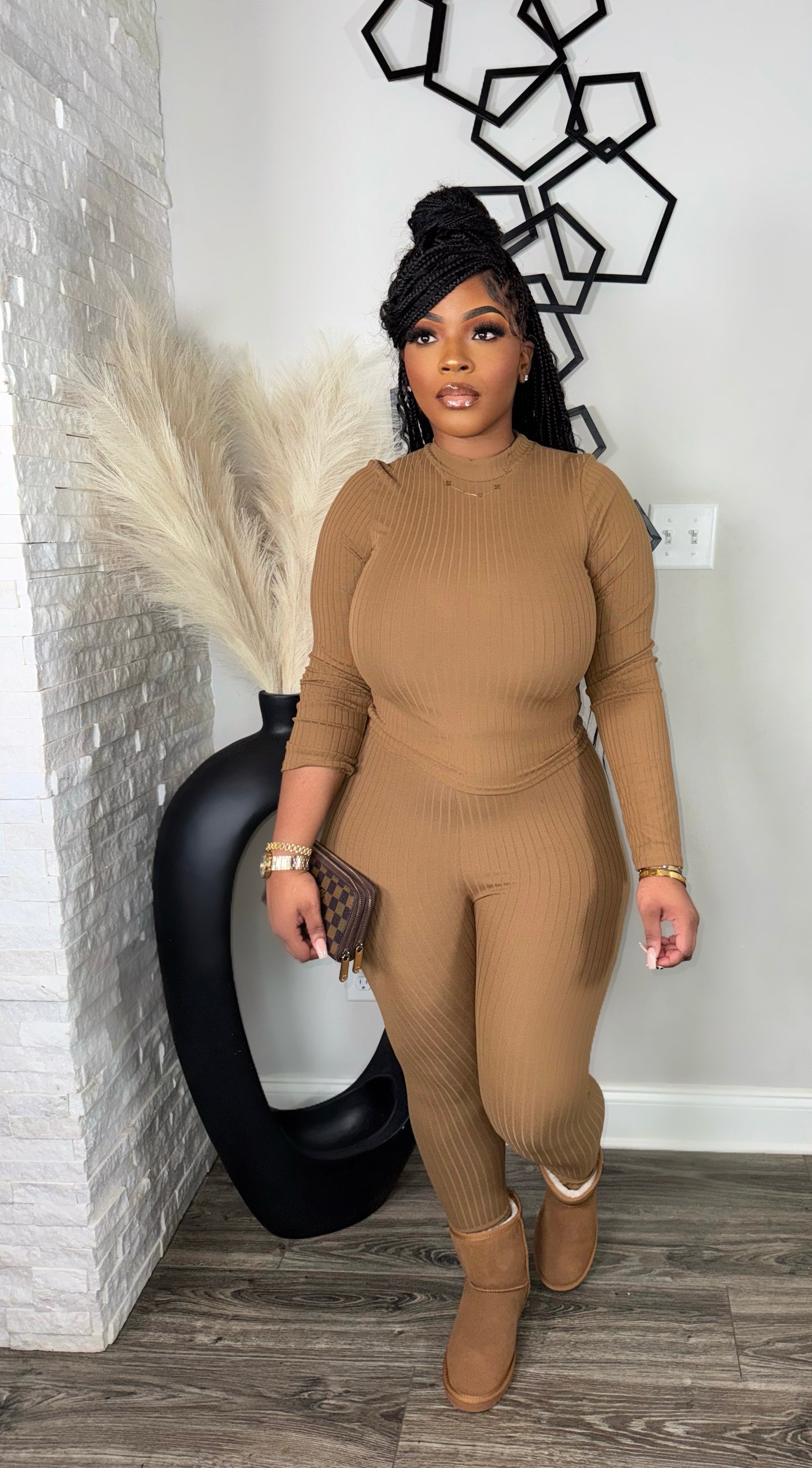 Brooklyn 2pc Set(mocha)