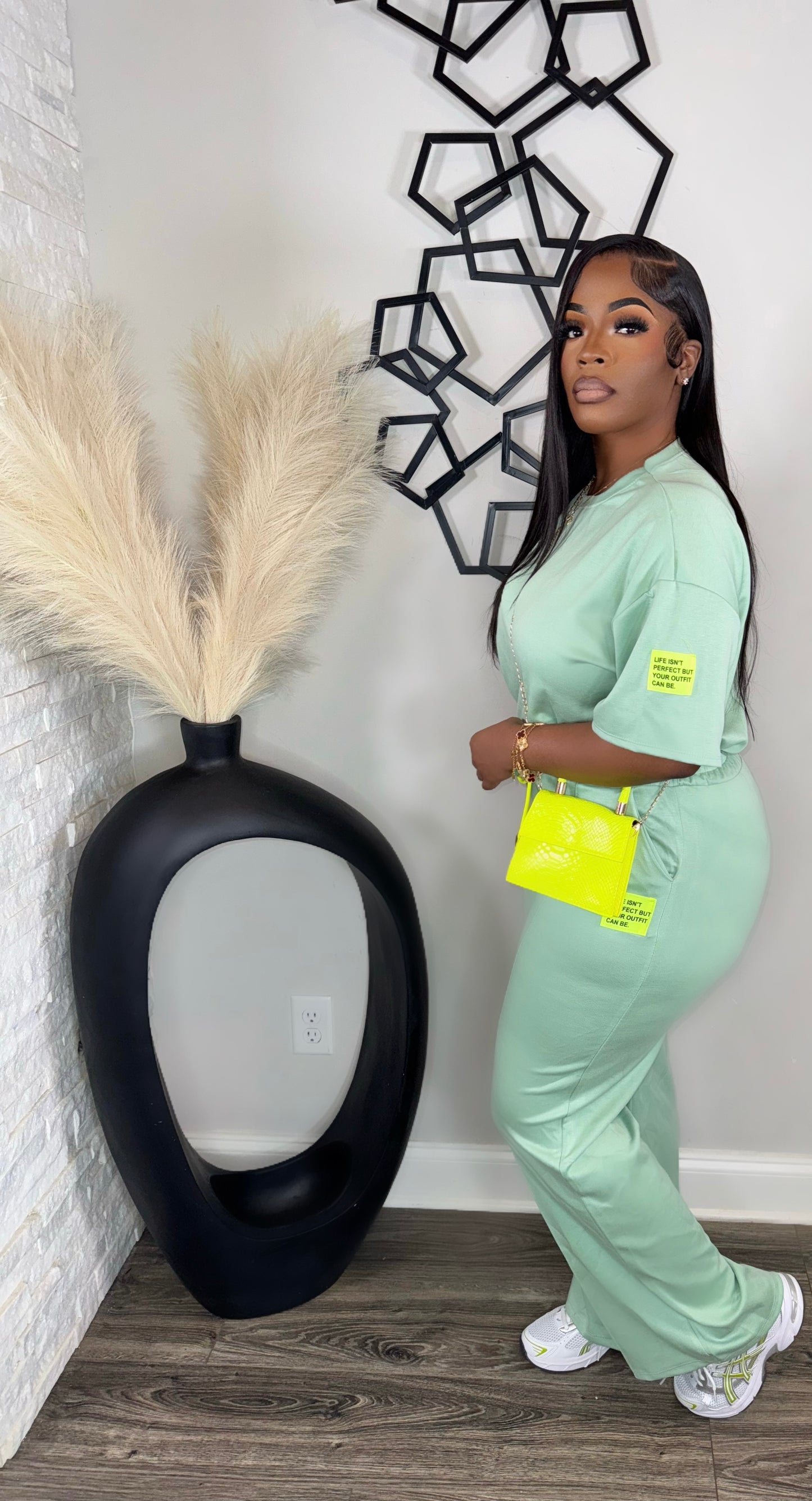 Out Your Leage Pants Set(mint)