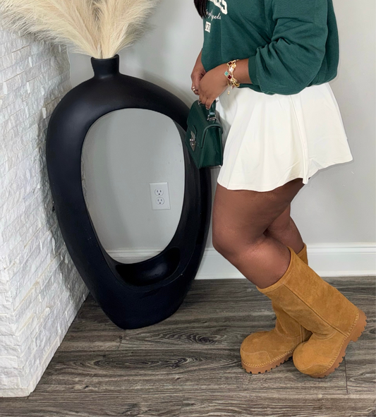 Good Girl Vibes Mini Skort(beige)