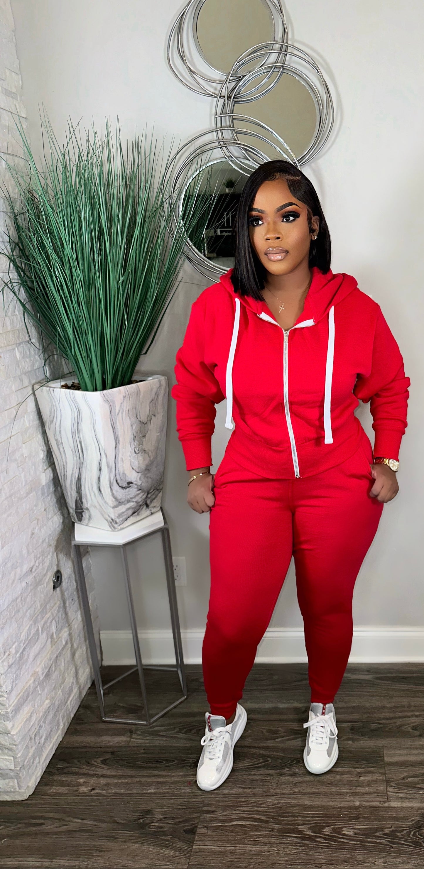 Cuddly Jogger Set (red)